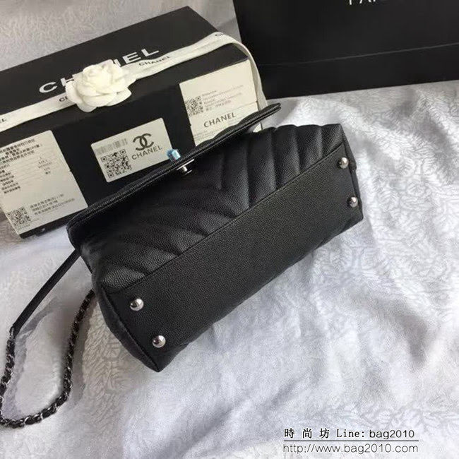 香奈兒CHANEL 92992 2018最新V字型 單手挽手提單肩包 DSC1983